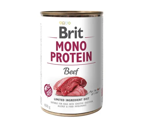 Karma mokra Brit Mono Protein Beef dla psów wszystkich ras Wołowina 400 g