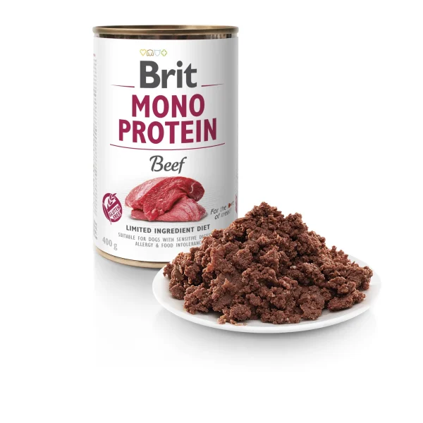 Karma mokra Brit Mono Protein Beef dla psów wszystkich ras Wołowina 400 g — widok 2