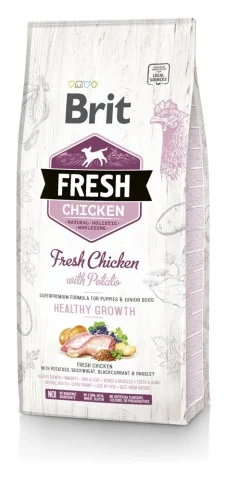 Karma sucha Brit Fresh Chicken & Potato Puppy Healthy Growth dla szczeniąt wszystkich ras
