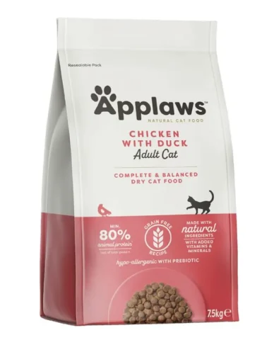 Karma sucha Applaws Complete Dry Adult dla dorosłych kotów Kurczak z kaczką 7,5 kg