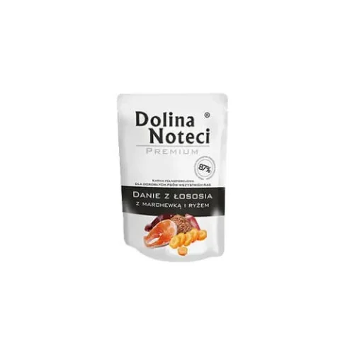 Karma mokra Dolina Noteci Premium Danie z Łososia z Marchewką i Ryżem 300 g