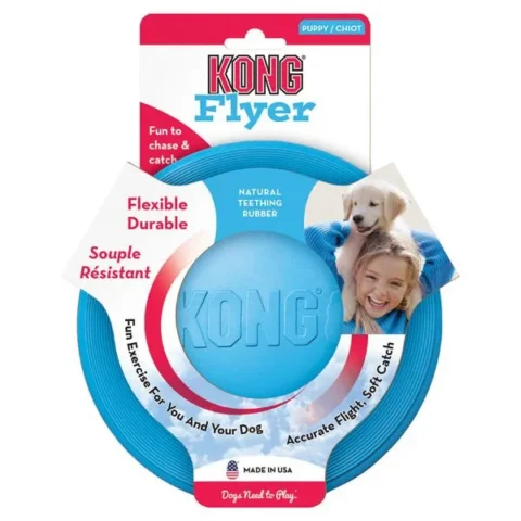 Zabawka frisbee KONG Company Puppy Flyer dla szczeniaka S