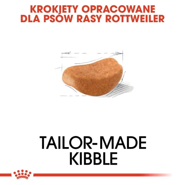 Karma sucha Royal Canin Rottweiler Adult dla dorosłych psów ras dużych i olbrzymich 12 kg — widok 3