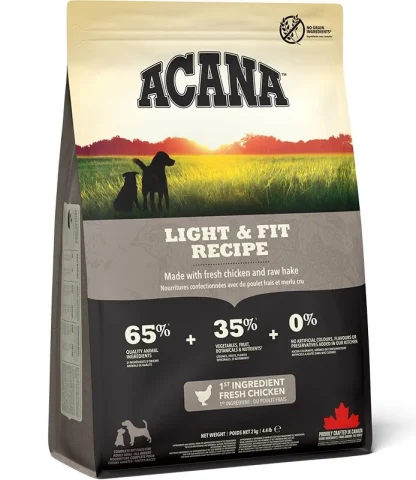 Karma sucha Acana Light & Fit dla dorosłych psów 2 kg