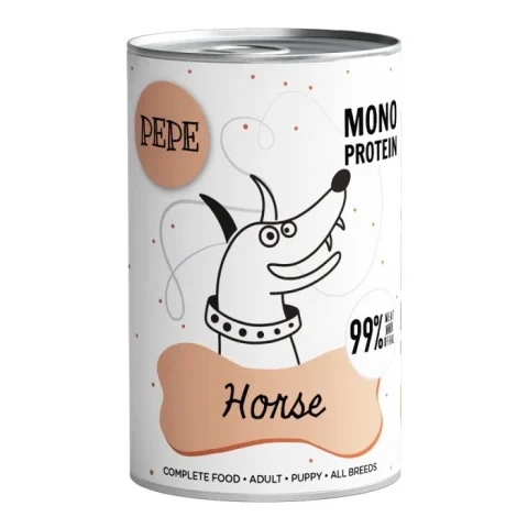 Karma mokra Paka Zwierzaka Pepe Wet Food Wild Boar dla dorosłych psów Dziczyzna 410 g