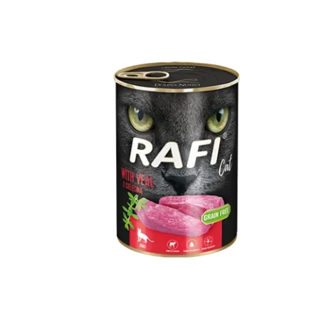 Karma mokra Dolina Noteci Rafi Cat Adult z cielęciną 400 g