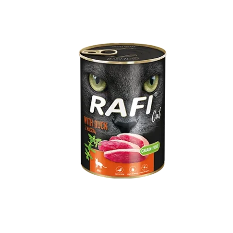 Karma mokra Dolina Noteci Rafi Cat Adult z kaczką 400 g