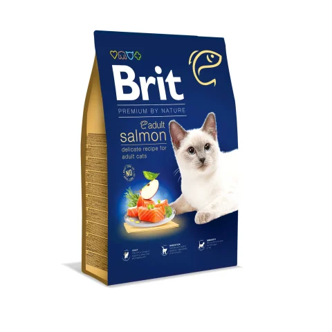 Karma sucha Brit Premium Cat Adult Salmon 1,5 kg