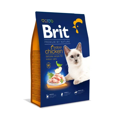 Karma sucha Brit Premium Cat Indoor Chicken dla dorosłych kotów 1,5 kg