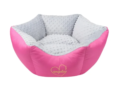 Legowisko AMIPLAY Korona 2w1 Babydoll Jasnoszare L