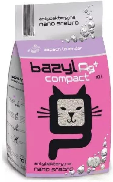 Żwirek bentonitowy Bazyl Ag+ Compact Lavender — widok 2