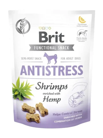 Przysmak Brit Care Functional Snack Antistress z krewetkami 150 g