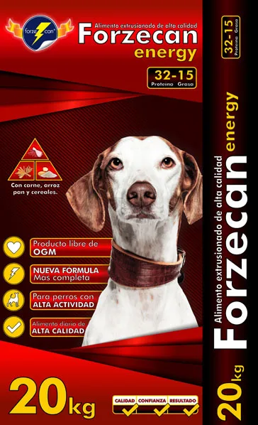 Karma sucha Forzecan Energy 51% mięsa BezGMO dla psów średnich i dużych 20 kg — widok 4