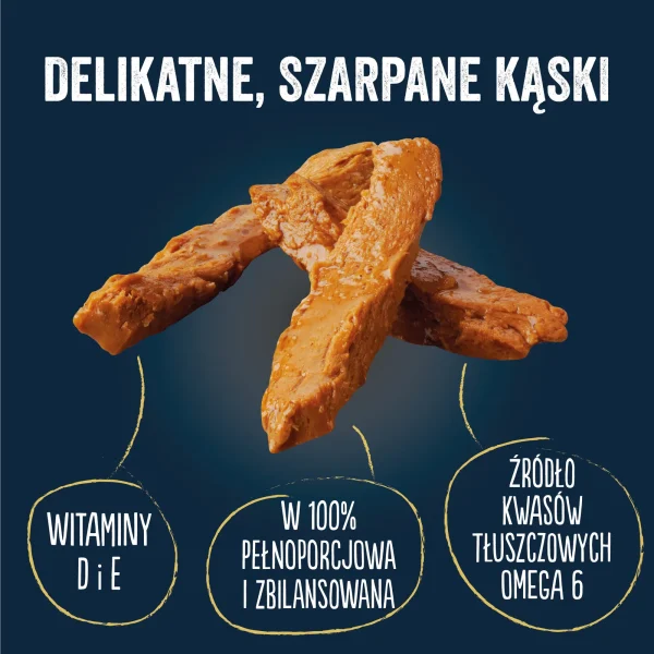 Karma mokra Felix Tasty Shreds dla dorosłych kotów Łosoś i tuńczyk w sosie 4x80 g — widok 2