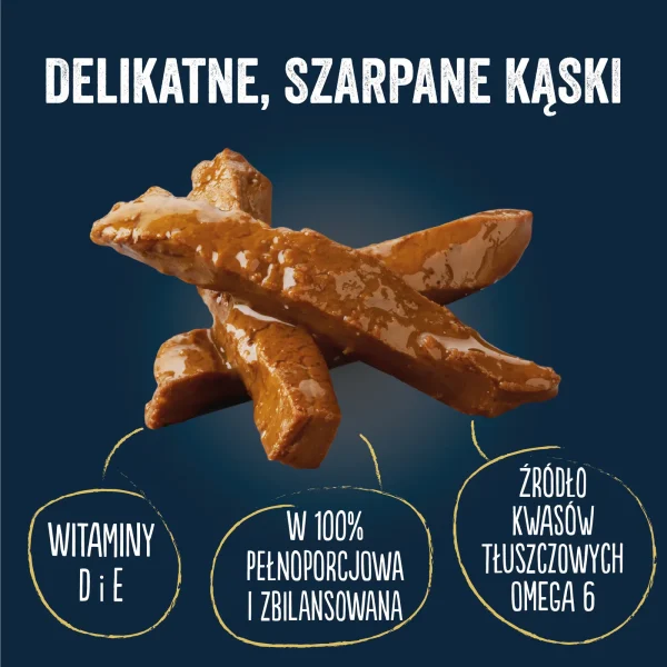 Karma mokra Felix Tasty Shreds dla dorosłych kotów Kaczka i indyk w sosie 4x80 g — widok 2