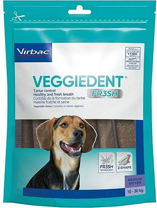 Przysmak Virbac Veggiedent Fresh dla psa M (10-30 kg) 15 sztuk — widok 2