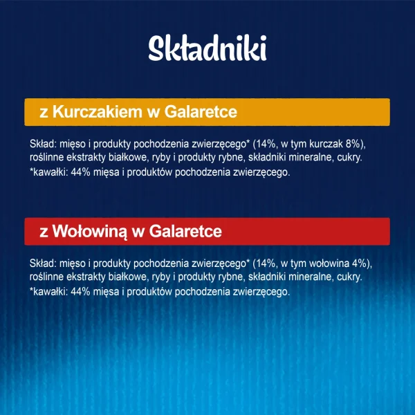 Karma mokra Felix Wiejskie Smaki w galaretce Wołowina i Kurczak 4x85 g — widok 6