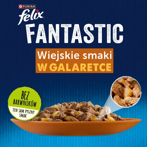 Karma mokra Felix Wiejskie Smaki W Galaretce z Królikiem i Jagnięciną 4x85 g — widok 10