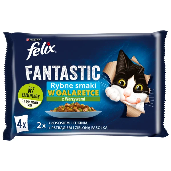 Karma mokra Felix Fantastic Wiejskie Smaki dla dorosłych kotów Łosoś i pstrąg 4x85 g — widok 10