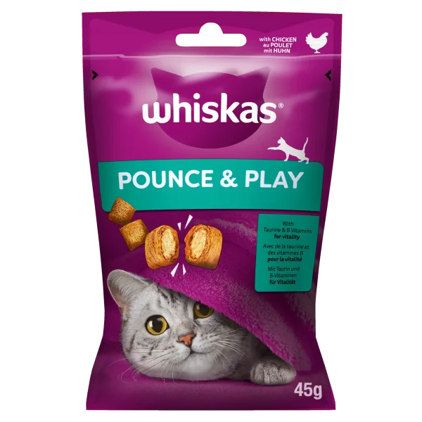 Przysmak Whiskas Energia i Witalność dla dorosłych kotów z kurczakiem 45 g — widok 2