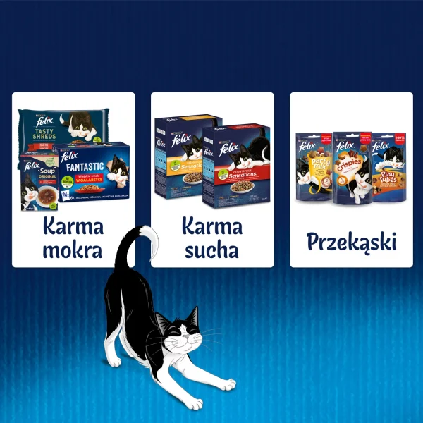 Karma mokra Felix Sensations Sauces Wiejskie Smaki w sosie 4x85 g — widok 7