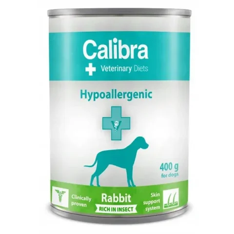Karma sucha Calibra Veterinary Diets Hypoallergenic Insect Rabbit dla psa 400 g
