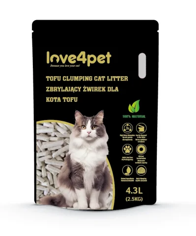 Żwirek zbrylający Cat Sand Tofu dla kota 2,5 kg