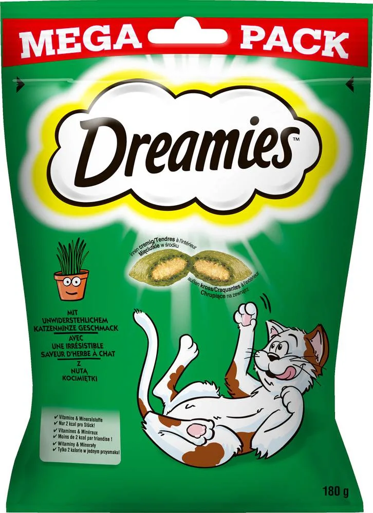 Przysmak Dreamies dla kota z kocimiętką 180 g — widok 2