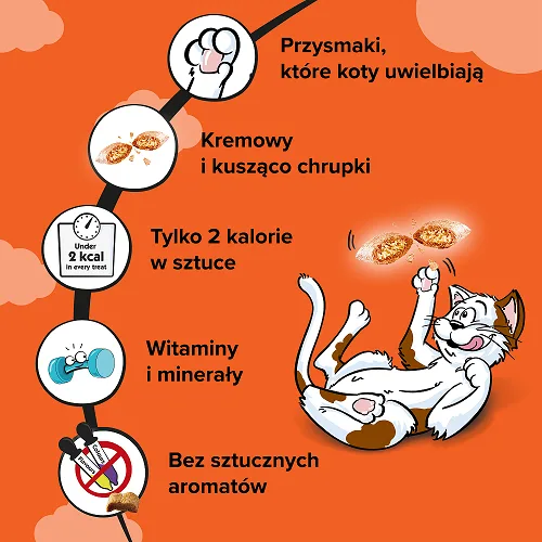 Przysmak Dreamies dla kotów Kurczak Mega Pudełko 350 g — widok 2