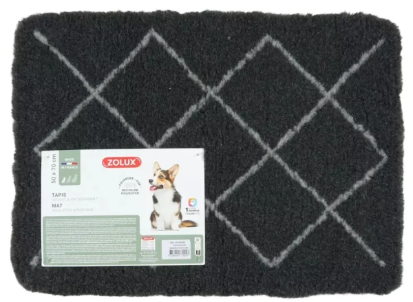 Akcesorium ZOLUX ® Posłanie Izolujące Dry Bed Z Wzorem Berberyjskim Grafitowe — widok 3