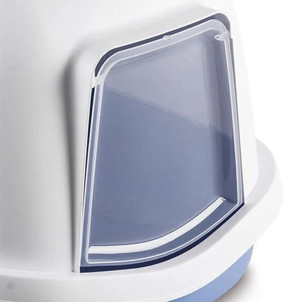 Kuweta kryta Stefanplast Super Queen XXL z filtrem Biało- 71x55x46 — widok 3