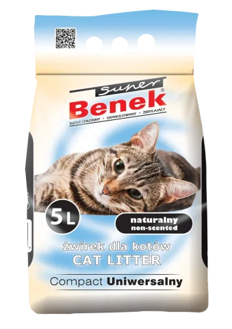 Żwirek bentonitowy CERTECH-SUPER BENEK Uniwersalny Compact