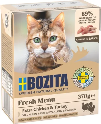 Karma mokra Bozita Cat Kurczak i Indyk w Sosie 370 g