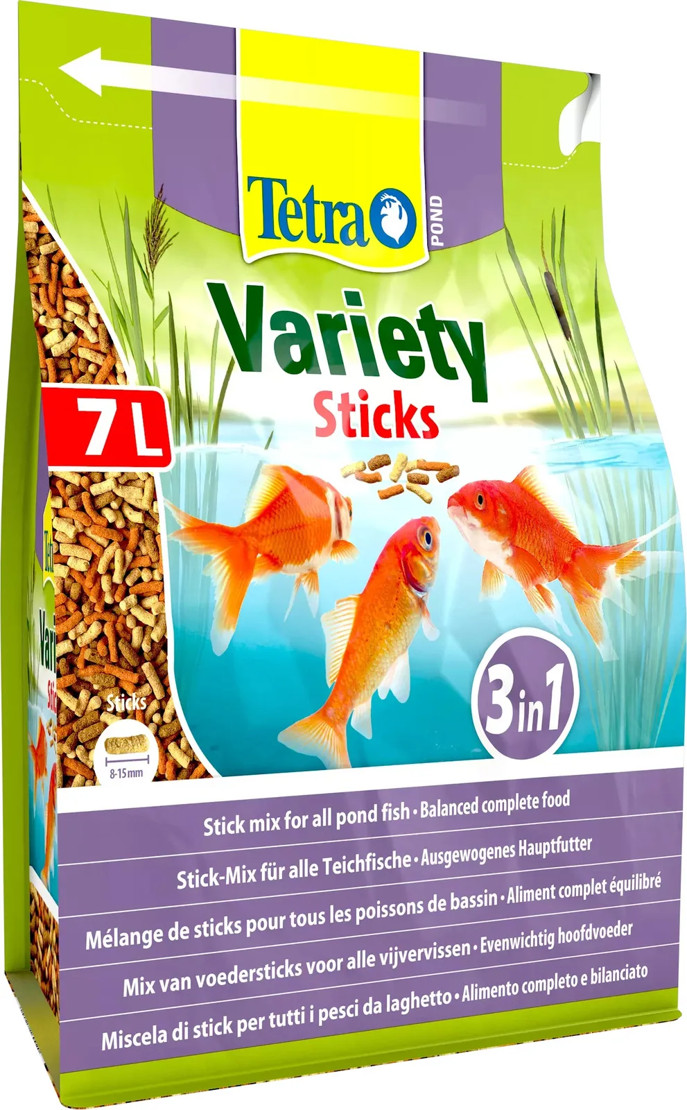 Pokarm Tetra Pond Variety Sticks dla ryb w oczku wodnym 7 l — widok 2