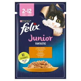 Karma mokra Felix Junior Kurczak w galaretce dla kociąt 85 g