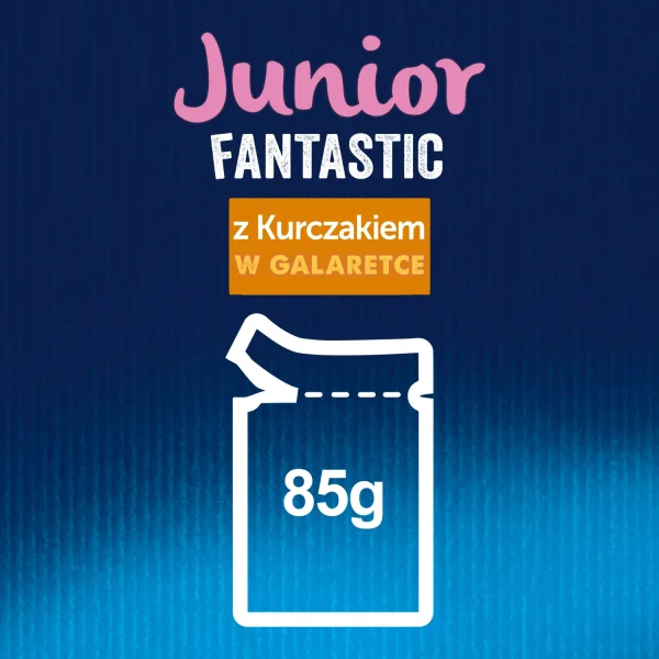 Karma mokra Felix Junior Kurczak w galaretce dla kociąt 85 g — widok 5