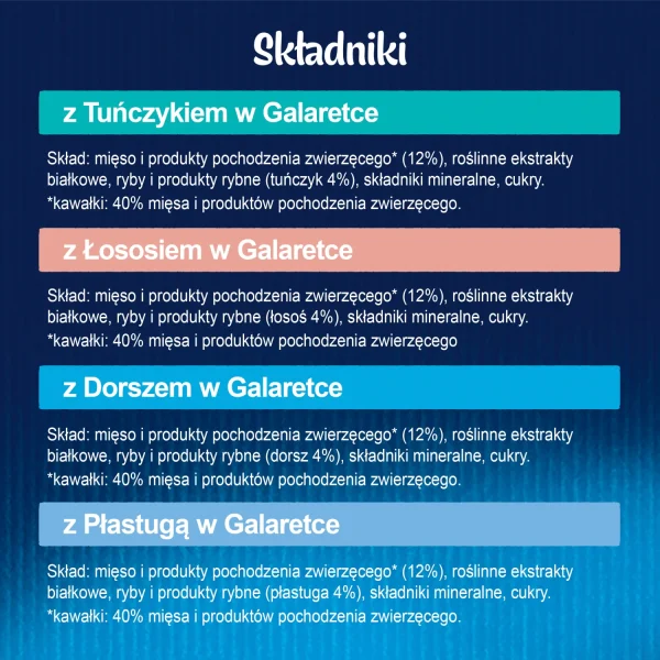 Karma mokra Felix Fantastic Rybne Smaki w Galaretce dla dorosłych kotów 12x85 g — widok 5