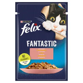 Karma mokra Felix Fantastic Łosoś w galaretce dla dorosłych kotów 85 g