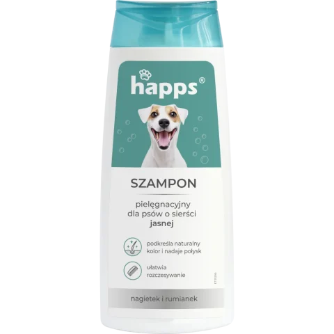 Higiena Bros Happs Szampon Pielęgnacyjny Dla Psów O Sierści Jasnej 200 ml