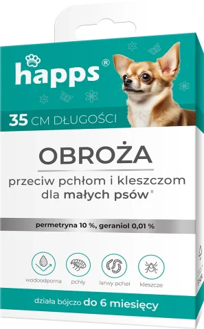 Obroża przeciw pchłom i kleszczom Bros Happs dla małych