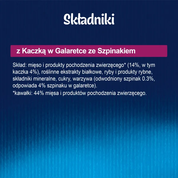 Karma mokra Felix Sensations Jellies Kaczka ze szpinakiem 85 g — widok 5