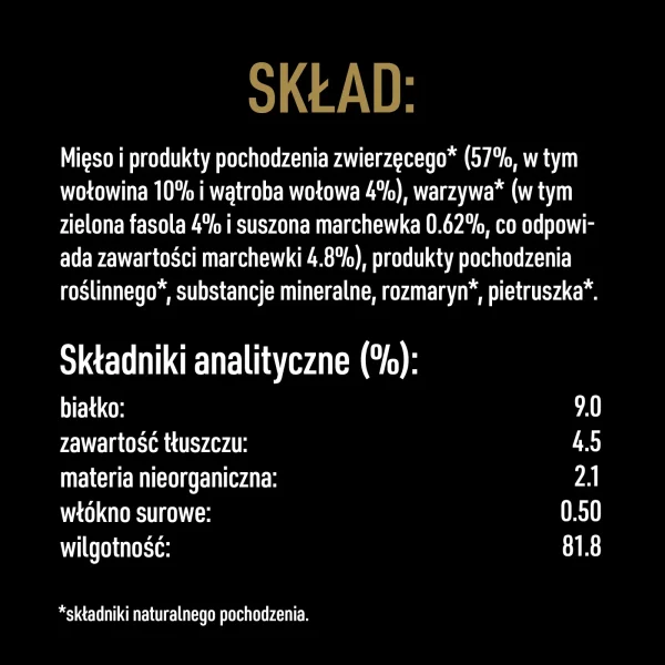 Karma mokra Cesar Natural Goodness Bogata w wołowinę dla dorosłych psów Wołowina 400 g — widok 2