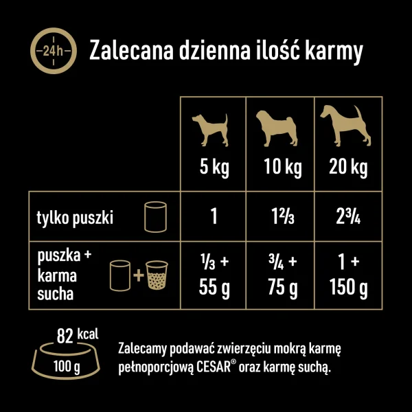 Karma mokra Cesar Natural Goodness Bogata w kurczaka z batatem, groszkiem i żurawiną dla — widok 8