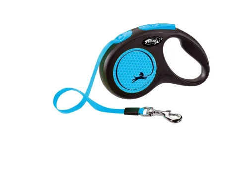 Smycz automatyczna Flexi Classic S Taśma 5 m do Neon