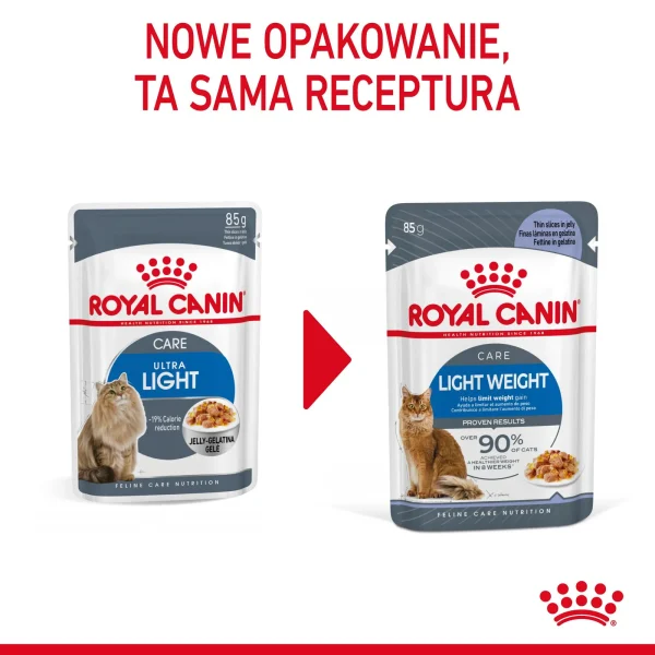 Karma mokra Royal Canin Light Weight Care dla kotów powyżej 12. roku życia w galaretce — widok 3
