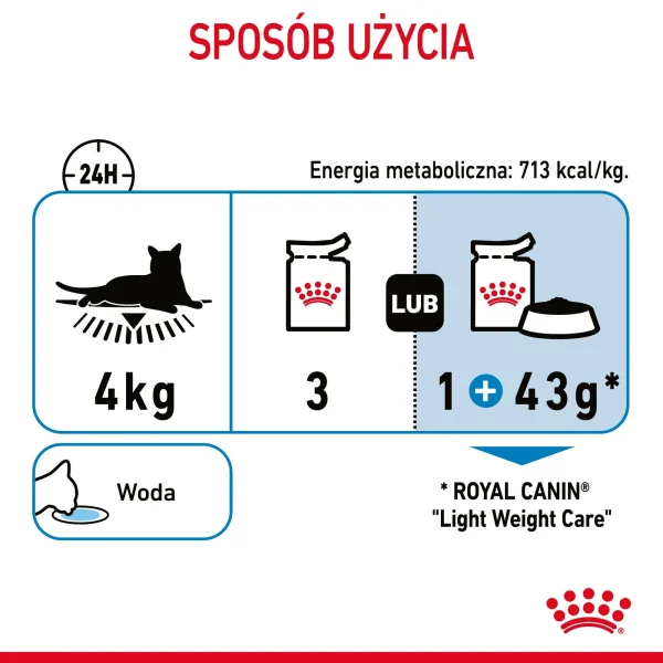 Karma mokra Royal Canin Light Weight Care dla kotów powyżej 12. roku życia w galaretce — widok 7