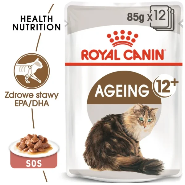 Karma mokra Royal Canin Ageing +12 Sauce dla kotów powyżej 12. roku życia 12x85 g — widok 2