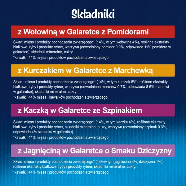 Karma mokra Felix Sensations Jellies Wiejskie Smaki w galaretce dla dorosłych kotów 24x85 — widok 6