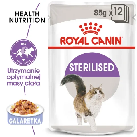 Karma mokra Royal Canin Sterilised W Galaretce dla kotów po sterylizacji 12x85 g