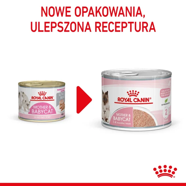Karma mokra Royal Canin Mother & Babycat Ultra Soft Mousse 195 g — widok 3